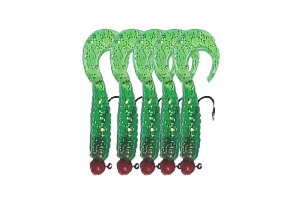 Shelton's Red Head Curly Tail 5pk