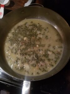 Capers, butter, and lemon will produce a delicious sauce!