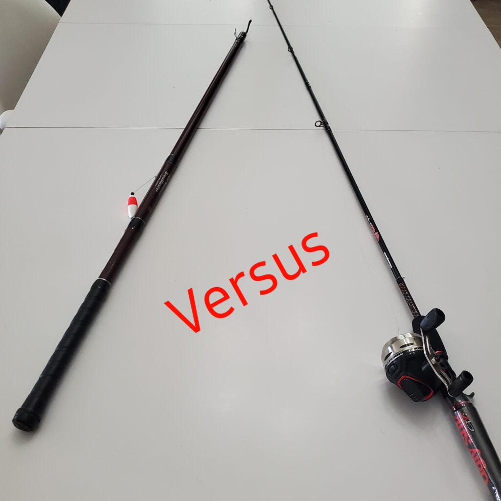 Fishing with A Rod & Reel vs. A Cane Pole