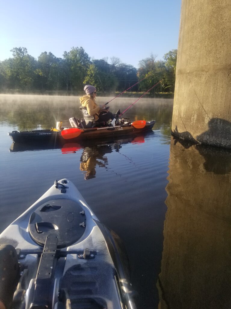 Kayak Fishing on Rend Lake